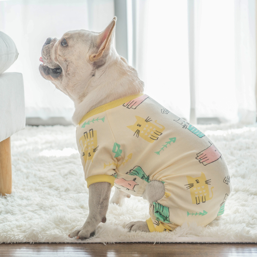 2 pack of Cotton Dog Pajamas - Flamingo&Cat