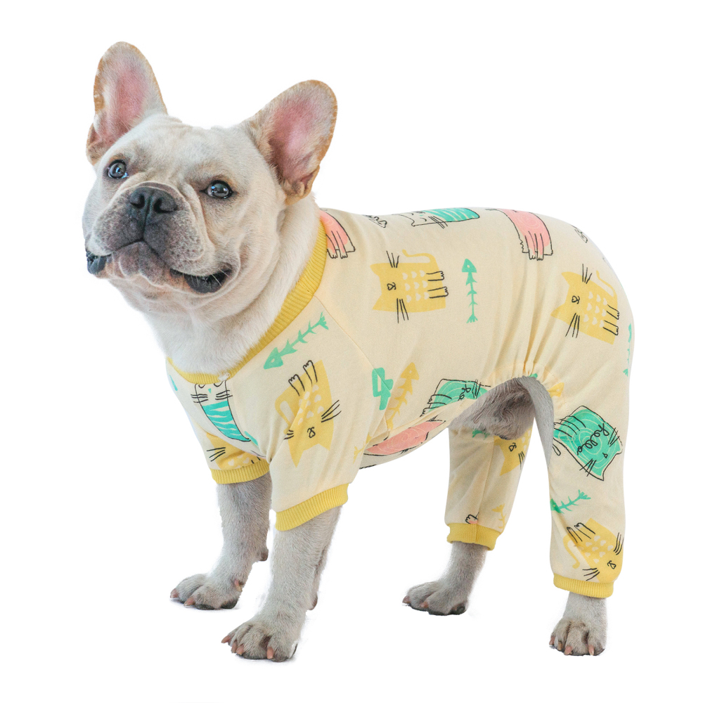 2 pack of Cotton Dog Pajamas - Flamingo&Cat