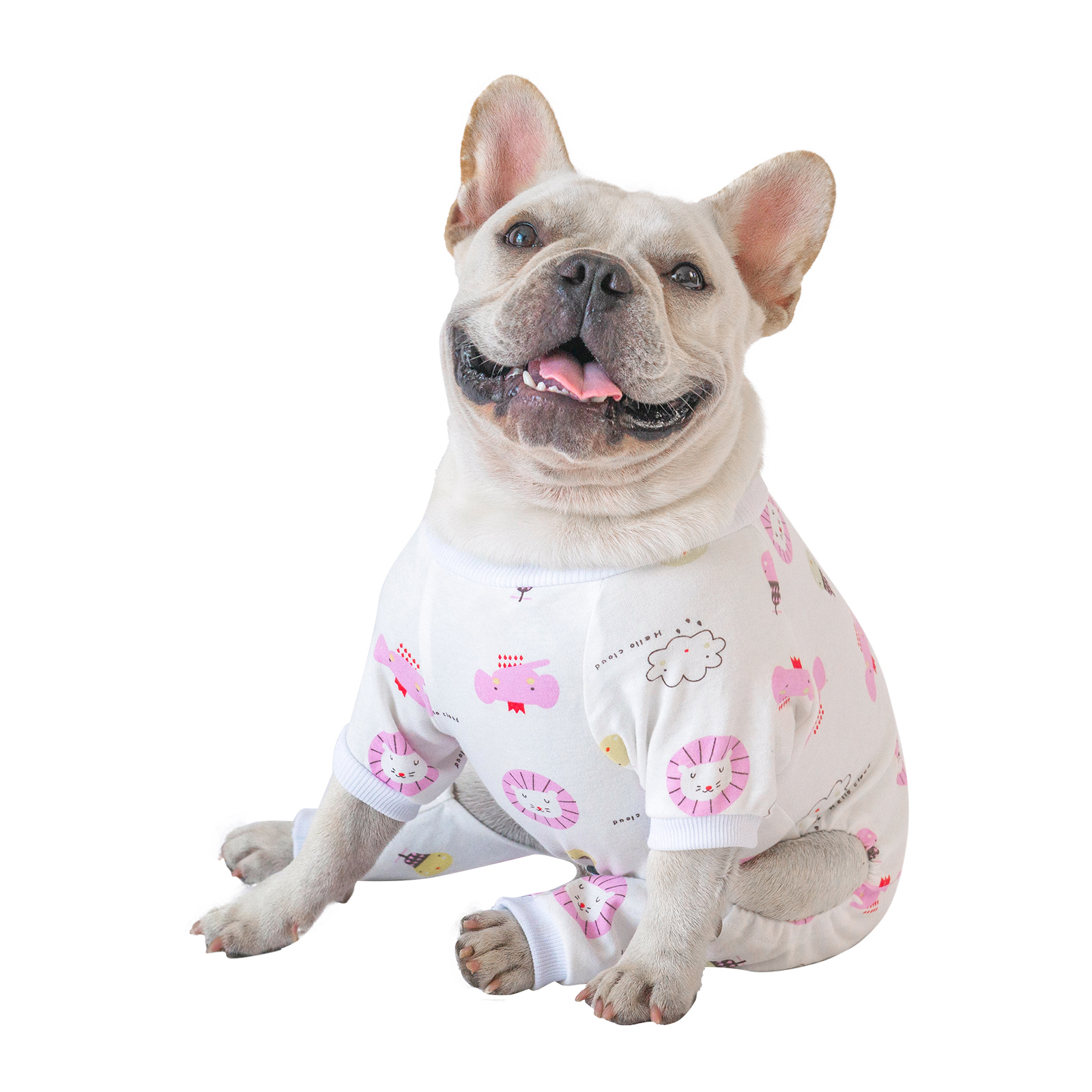 2 pack of Cotton Dog Pajamas - Rainbow&Clouds