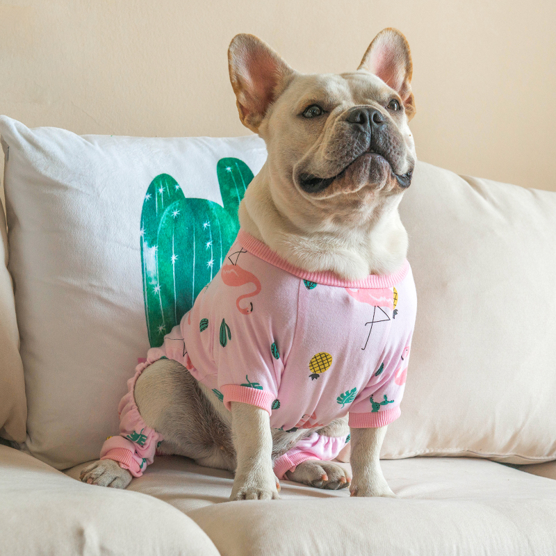 2 pack of Cotton Dog Pajamas - Flamingo&amp;Cat