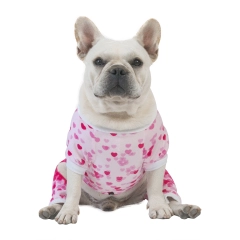 CuteBone Sweet Heart Pink  Dog Pajamas