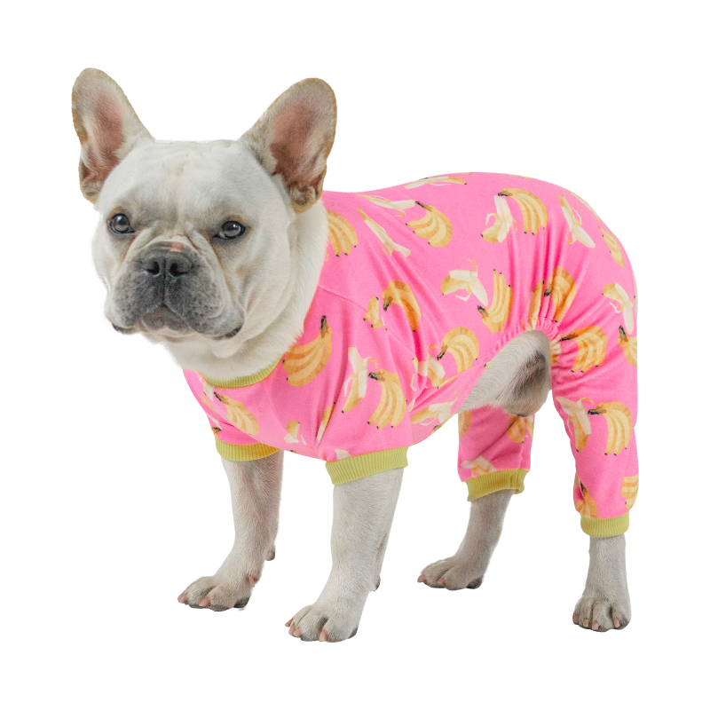 Pink Banana Dog Pajamas