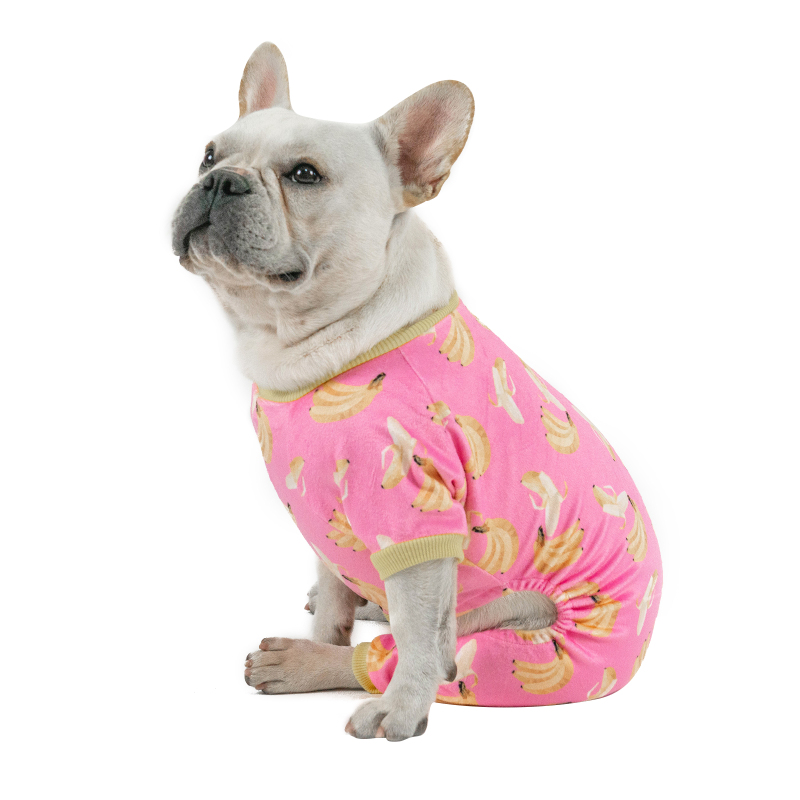 Pink Banana Dog Pajamas