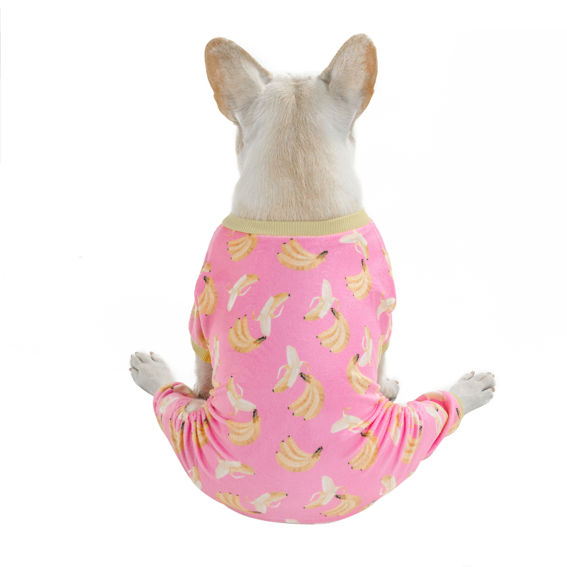 Pink Banana Dog Pajamas