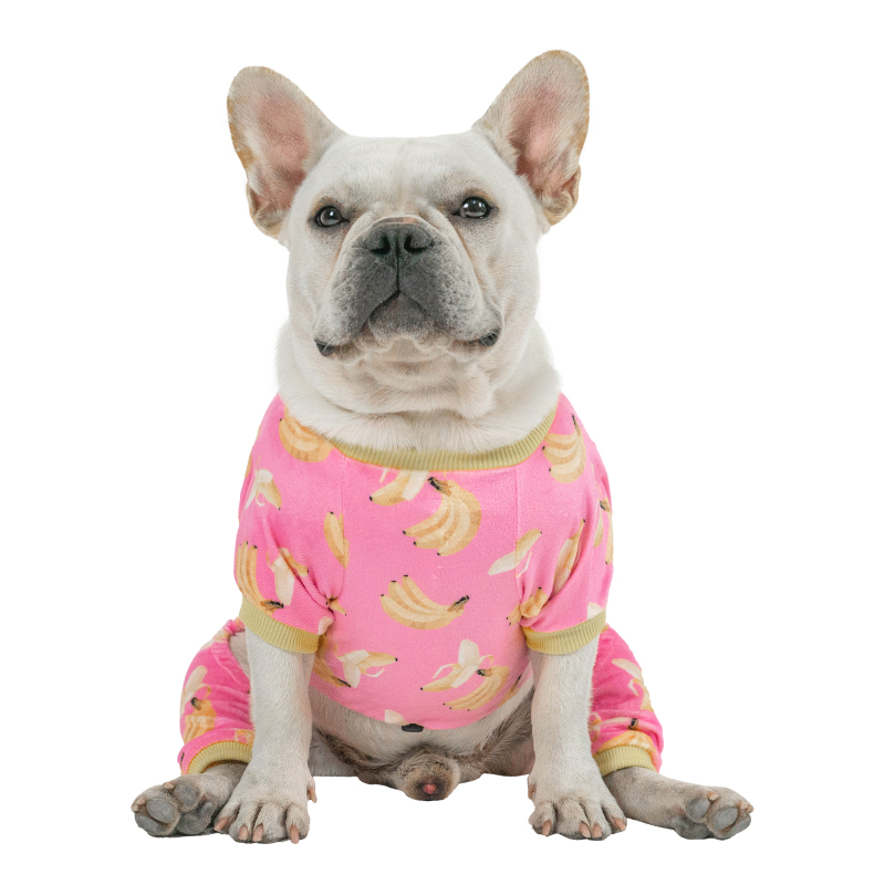 Pink Banana Dog Pajamas