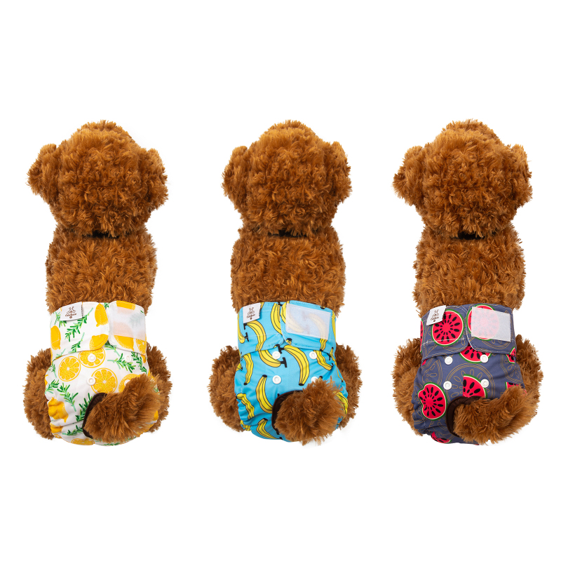 3 pack female dog diapers- Banana&amp;Lemon&amp;Watermelon