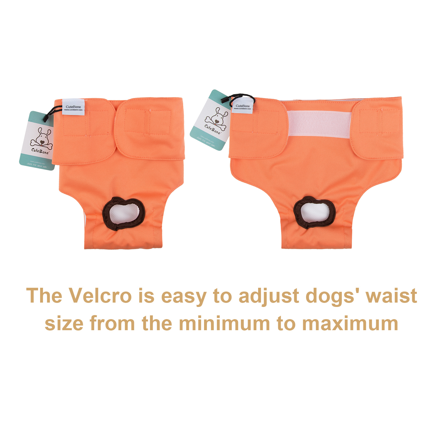 3 Pack Plain Color Female Dog Diapers -Pink&Yellow&Orange