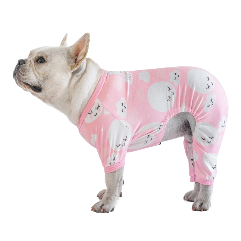 2 pack Cotton and Stretchy Dog Pajamas - Clouds&amp;Flowers