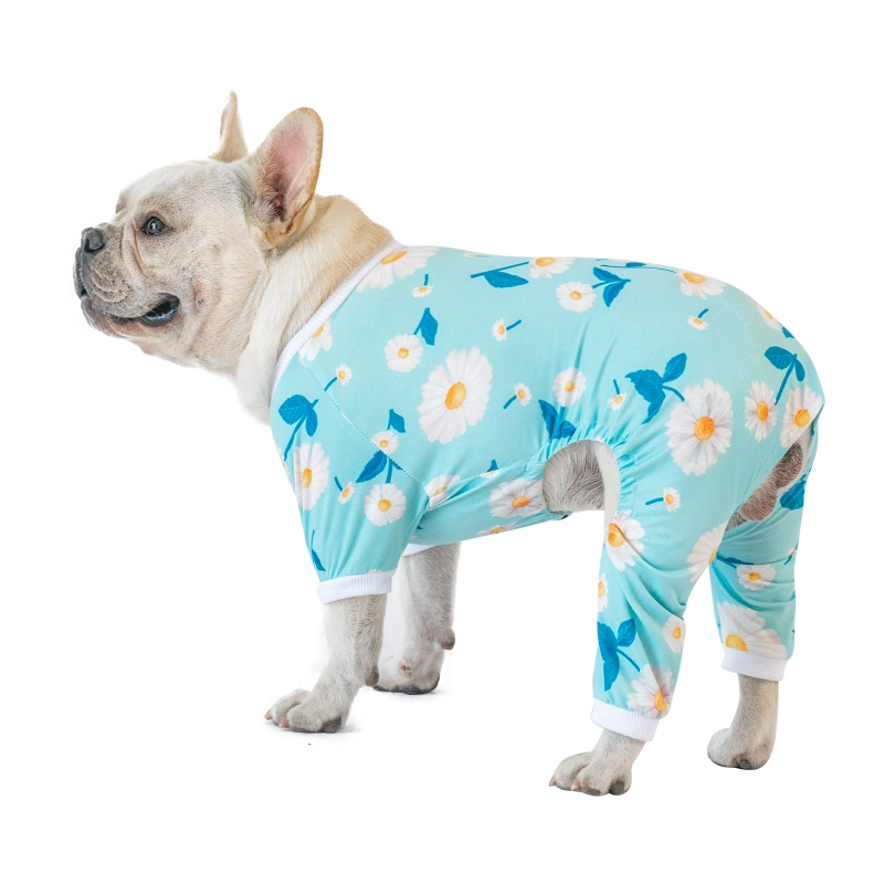 2 pack Cotton and Stretchy Dog Pajamas - Clouds&amp;Flowers