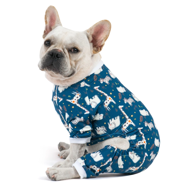 2 pack Cotton and Stretchy Dog Pajamas - Animals