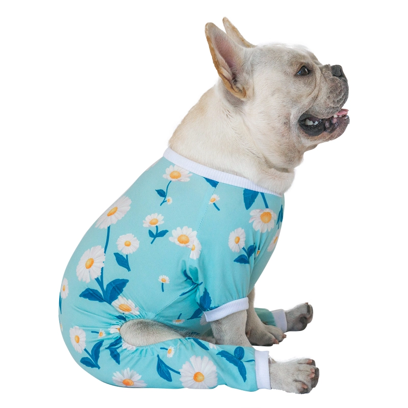 2 pack Cotton and Stretchy Dog Pajamas - Clouds&amp;Flowers