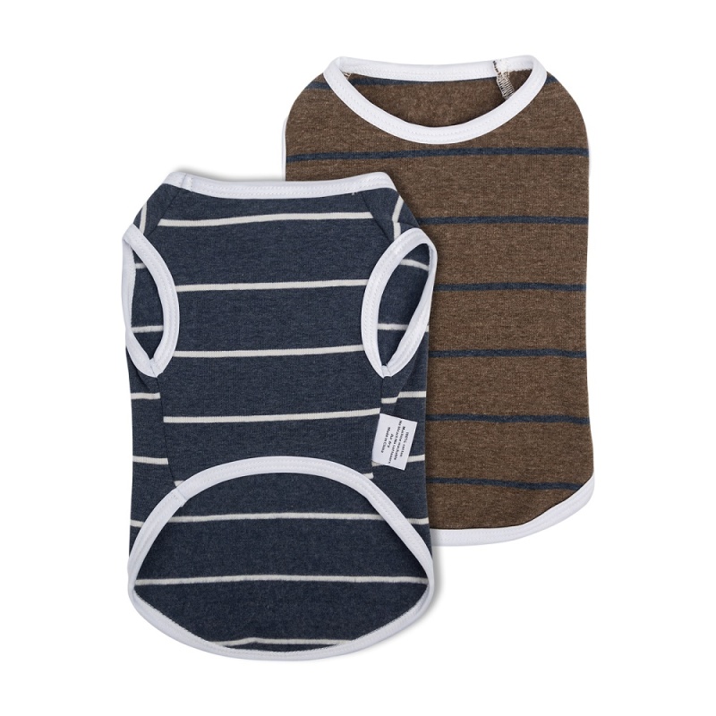 Black&amp;Brown Stripe Dog shirt