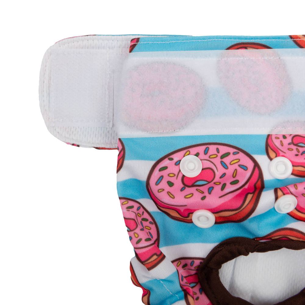 3 Pack Colorful Donuts Female Dog Diapers