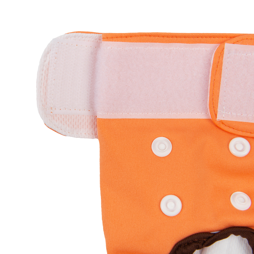 3 Pack Plain Color Female Dog Diapers -Pink&Yellow&Orange