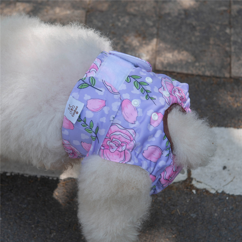 3 Pack Jungle Series Female Dog Diapers-3#Floral