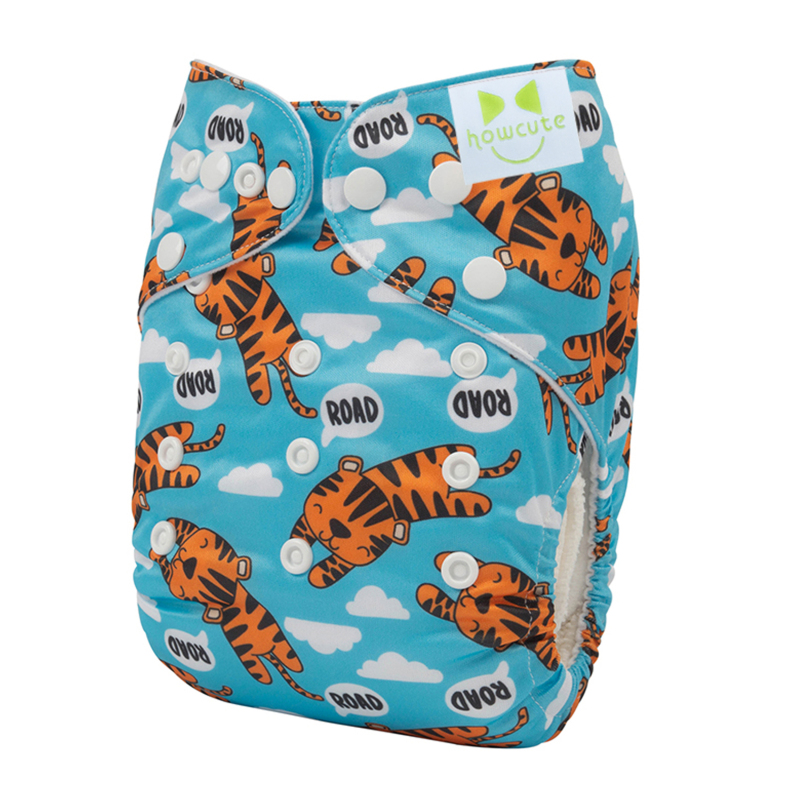 Howcute 1pc Printed cloth diaper