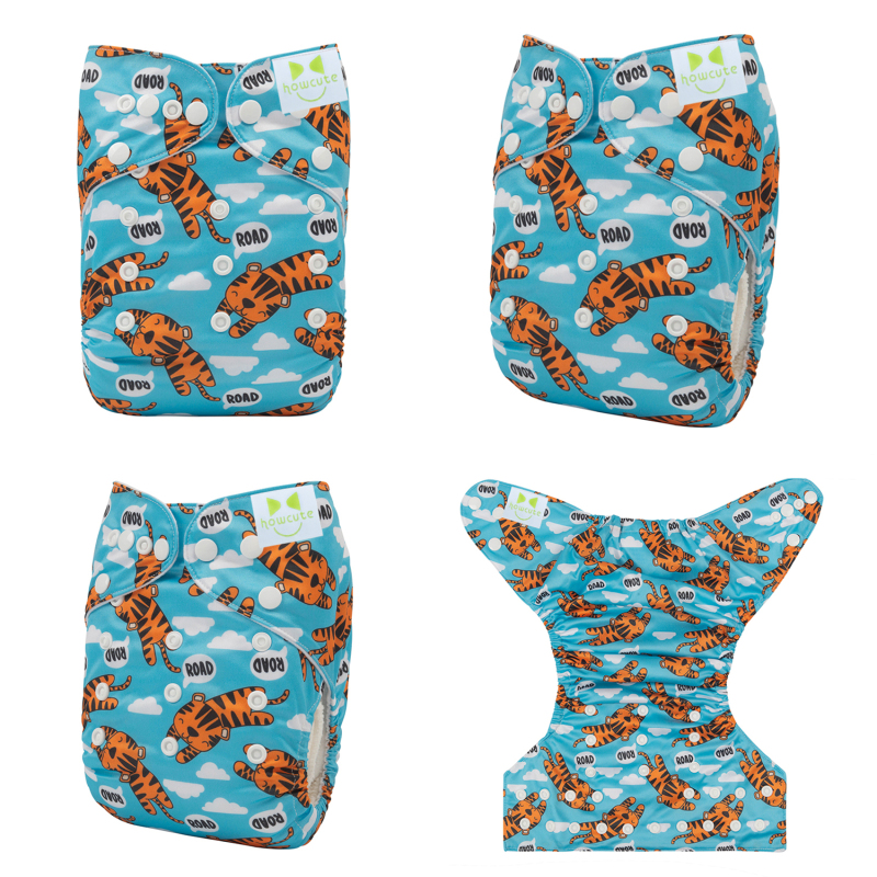 Howcute 1pc Printed cloth diaper