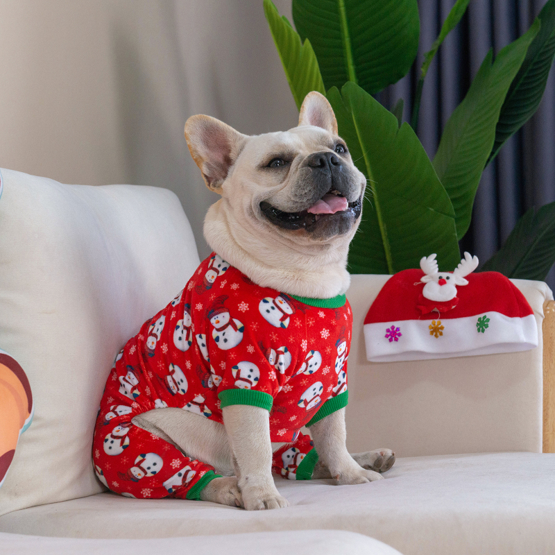 Christmas Pajamas Sweater Gifts for Small Dogs Clothes