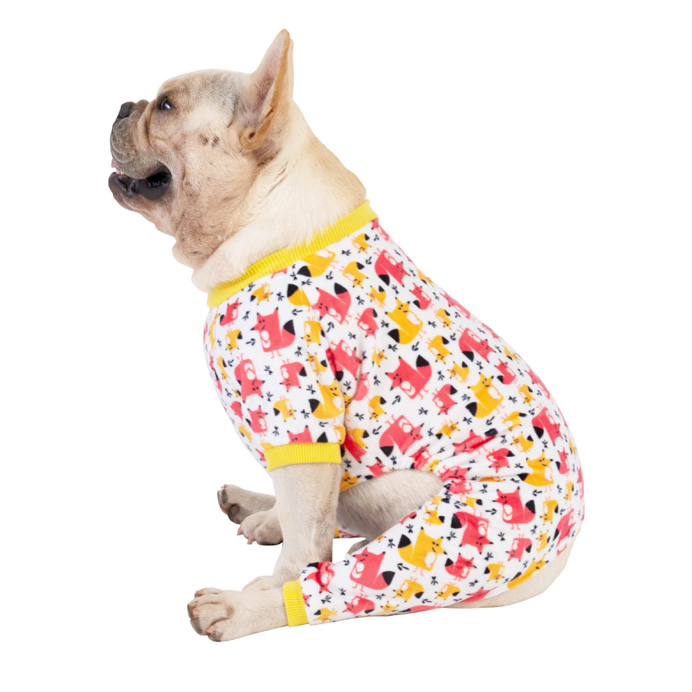 Animal Pattern Dog Pajamas-fox