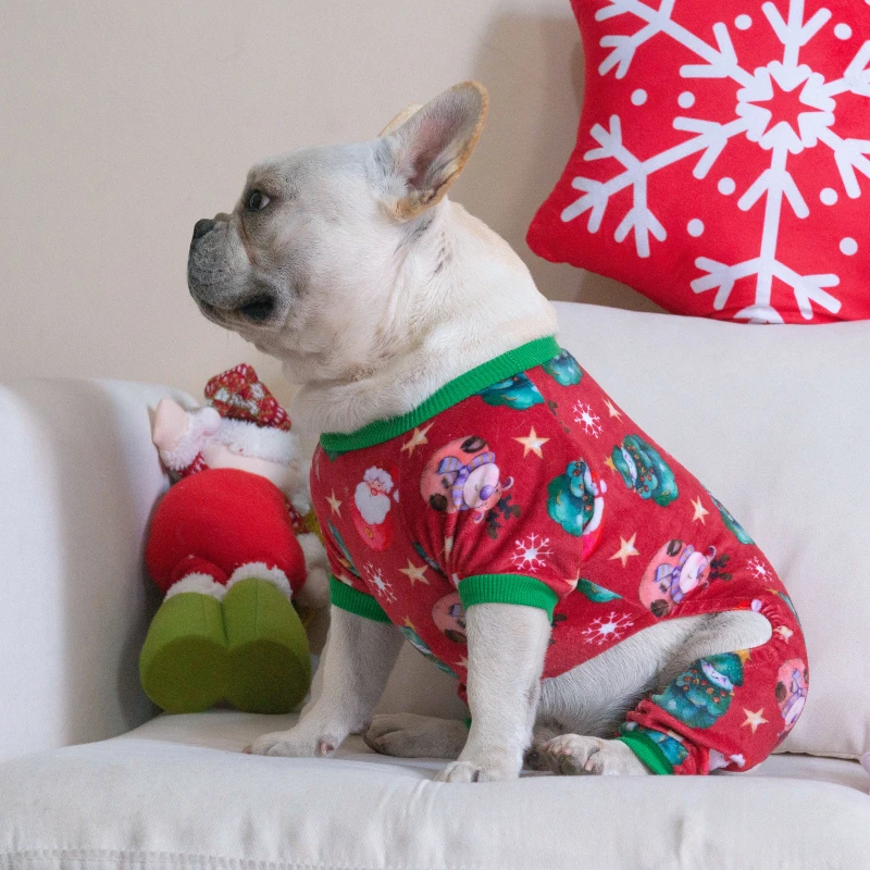 Christmas Pajamas Sweater Gifts for Small Dogs Clothes