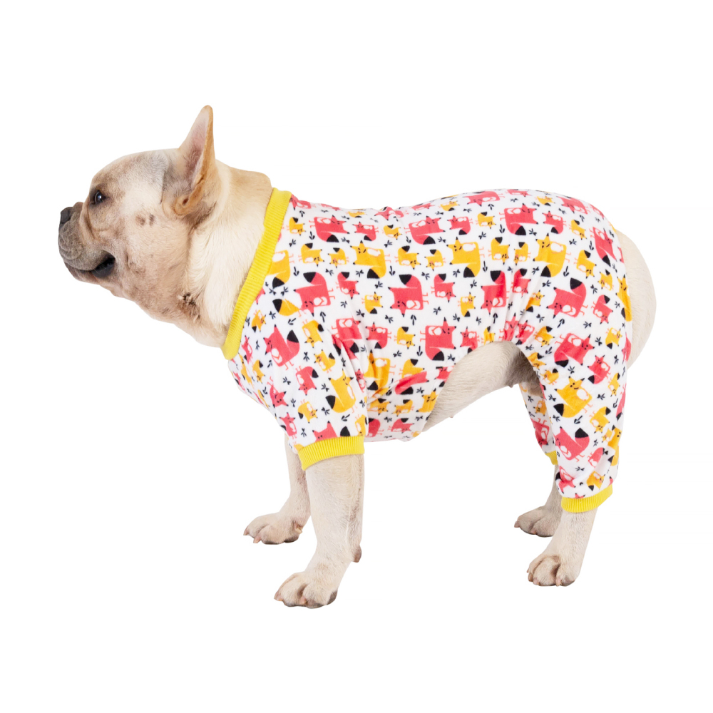 Animal Pattern Dog Pajamas-fox