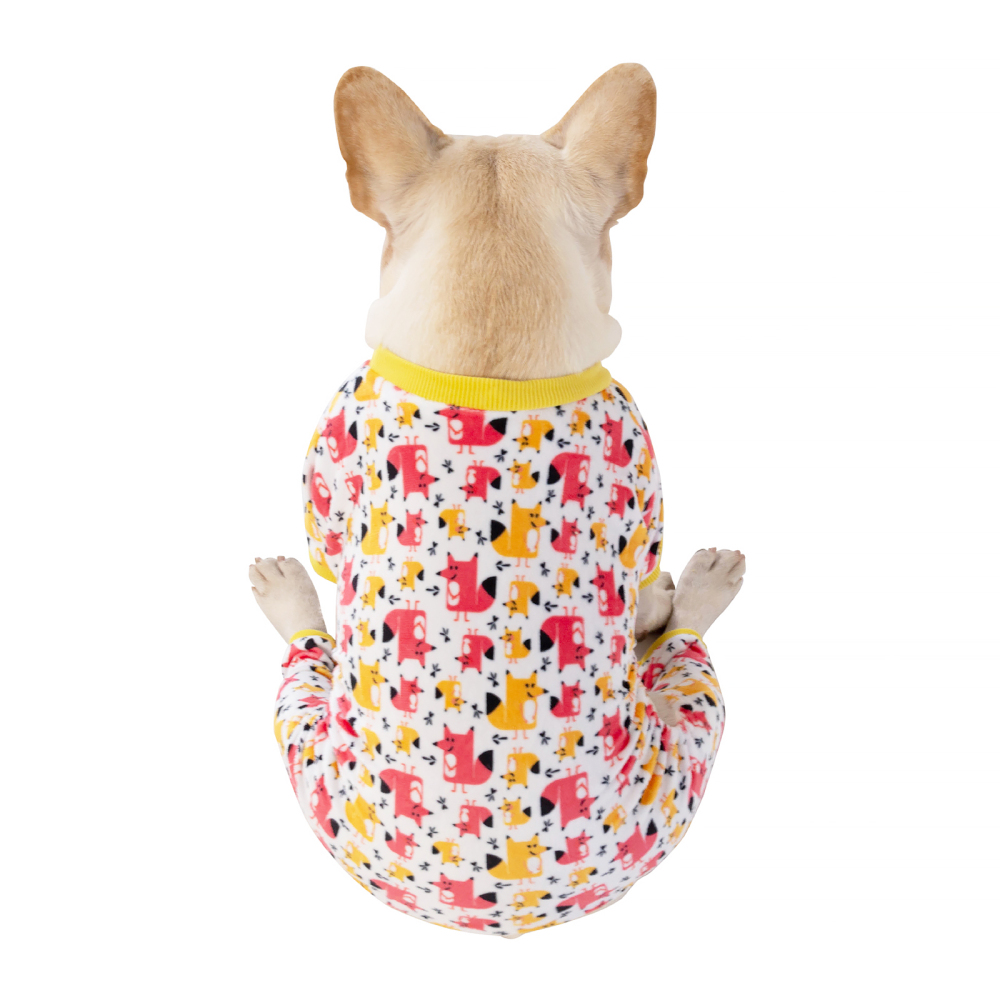 Animal Pattern Dog Pajamas-fox