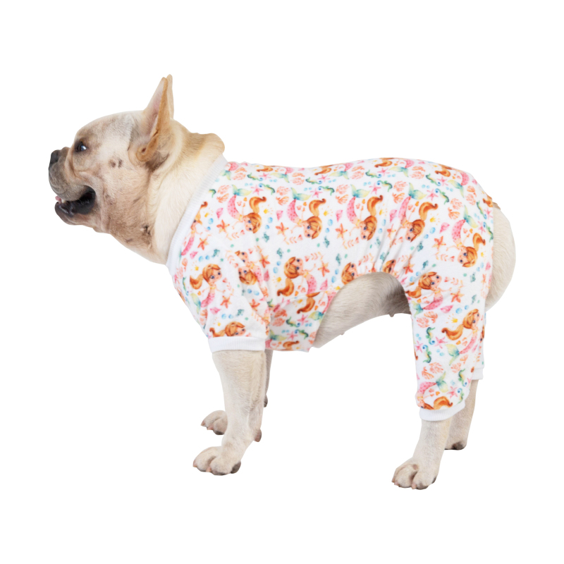 Mermaid Pattern Dog Pajamas