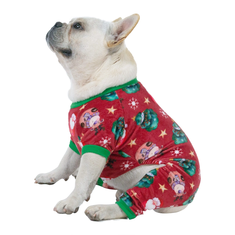 Christmas Pajamas Sweater Gifts for Small Dogs Clothes