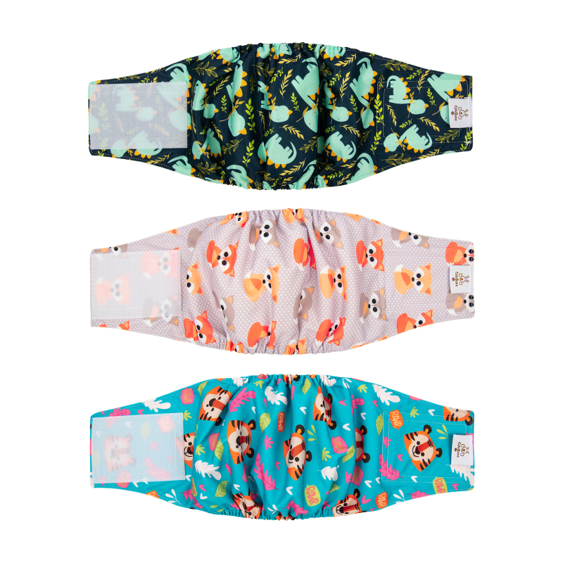 Male Dog Diapers Belly Bands 3 Pack for Male Dogs Wraps Washable Doggie Pants