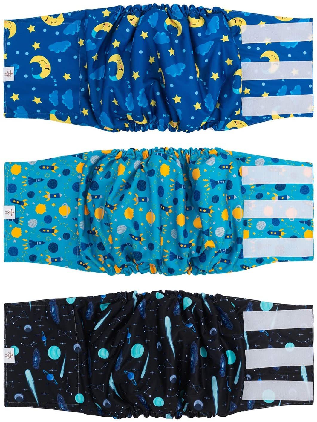 Male Dog Diapers Belly Bands 3 Pack for Male Dogs Wraps Washable Doggie Pants