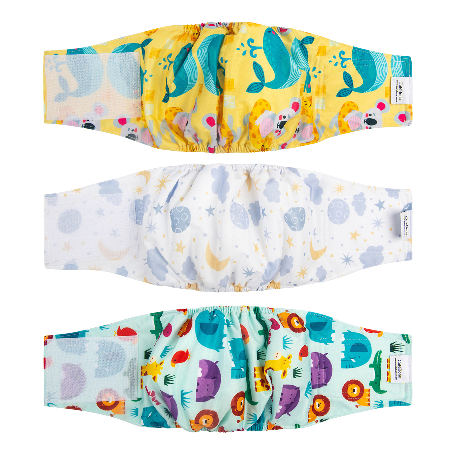 Male Dog Diapers Belly Bands 3 Pack for Male Dogs Wraps Washable Doggie Pants