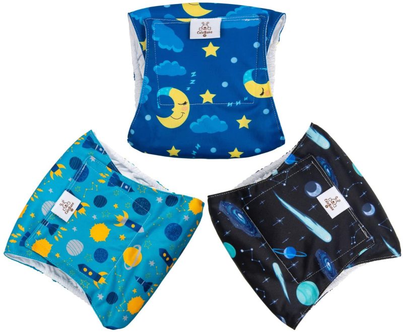 Male Dog Diapers Belly Bands 3 Pack for Male Dogs Wraps Washable Doggie Pants