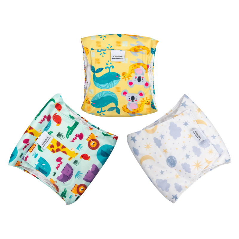 Male Dog Diapers Belly Bands 3 Pack for Male Dogs Wraps Washable Doggie Pants