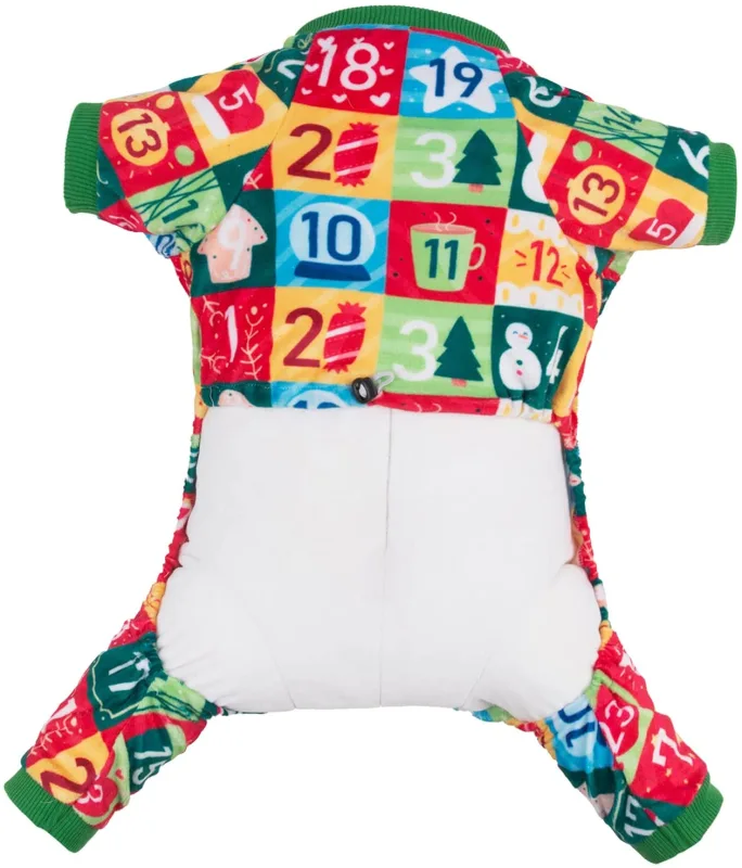 CuteBone Christmas Dog Pajamas Costumes Cute Pjs Pet Clothes Winter Holiday Outfit Shirt for Doggie Onesies