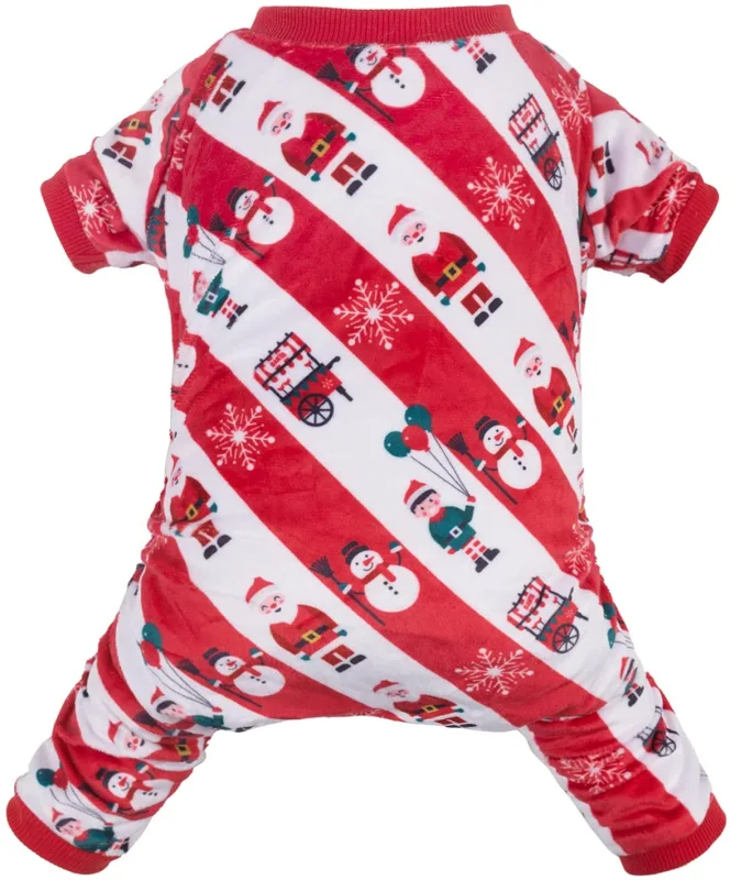 CuteBone Christmas Dog Pajamas Costumes Cute Pjs Pet Clothes Winter Holiday Outfit Shirt for Doggie Onesies