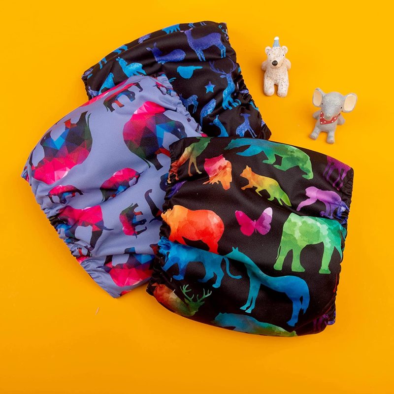 CuteBone Dog Diapers Male Washable Belly Band for Male Dogs Wraps 3pcs a Pack