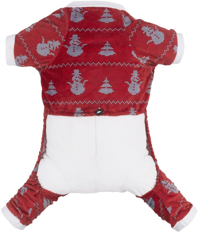 CuteBone Christmas Dog Pajamas Costumes Cute Pjs Pet Clothes Winter Holiday Outfit Shirt for Doggie Onesies