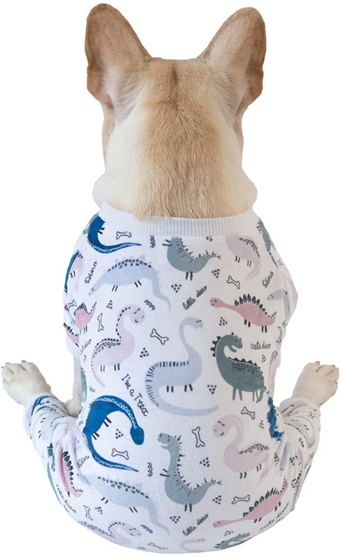 CuteBone Soft Puppy Pajamas Cute Dog Pjs Jumpsuit Pet Clothes Apparel