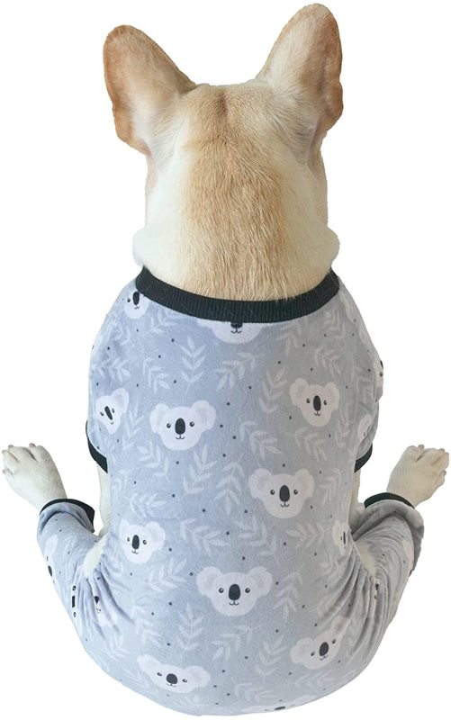 CuteBone Dog Pajamas Soft Cat Clothes Cute Puppy Apparel Doggie Jumpsuit Pet Pjs Onesie