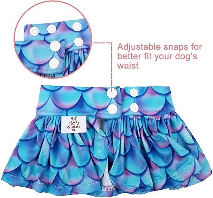 CuteBone Dog Bikini 2-Pack Swimsuit Puppy Bathing Suit for Small Dogs Clothes Girl Costume