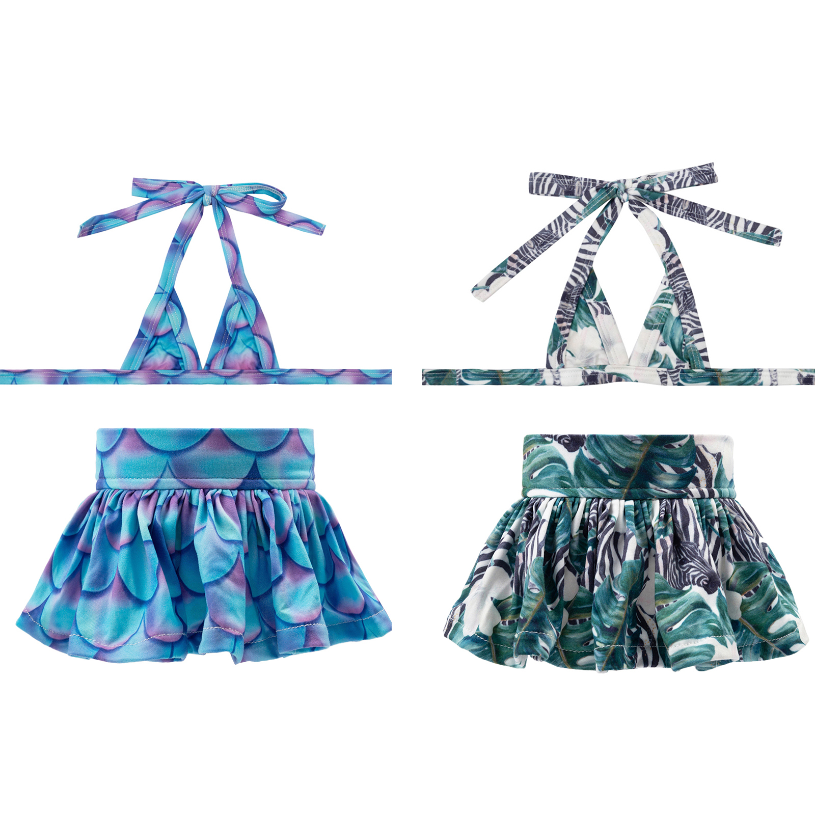 CuteBone Dog Bikini 2-Pack Swimsuit Puppy Bathing Suit for Small Dogs Clothes Girl Costume