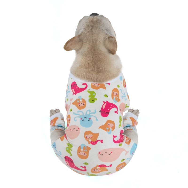 2 pack of Cotton Dog Pajamas - Strawberry&Mermaid