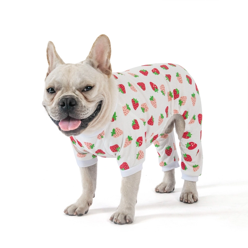 2 pack of Cotton Dog Pajamas - Strawberry&Mermaid