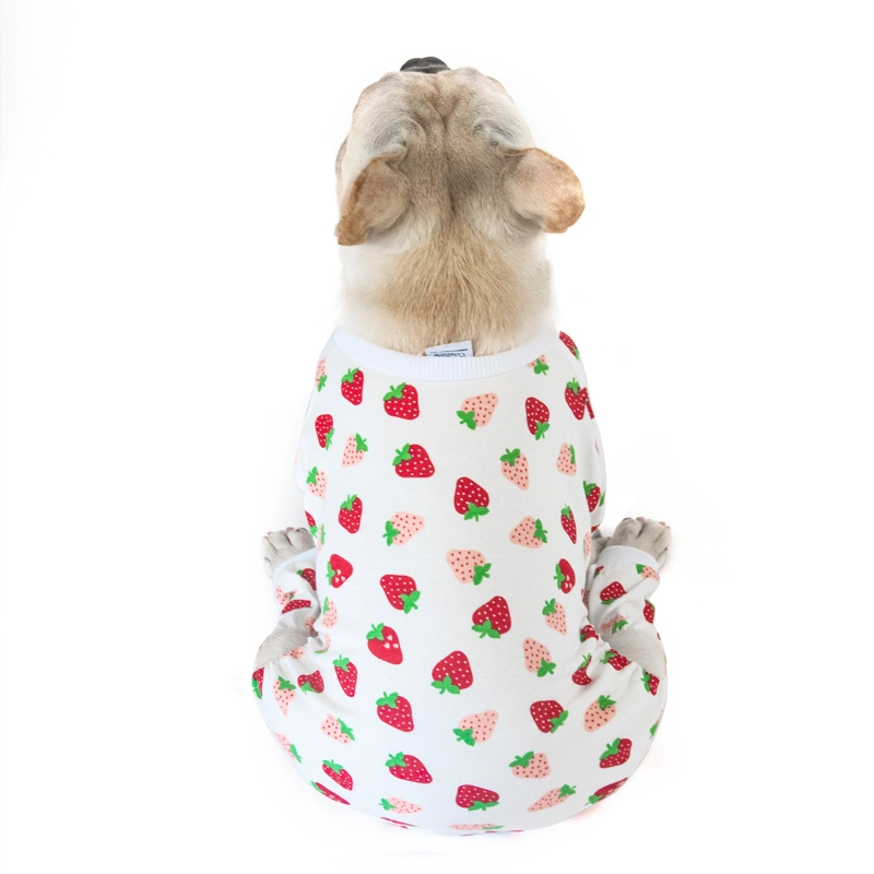 2 pack of Cotton Dog Pajamas - Strawberry&Mermaid