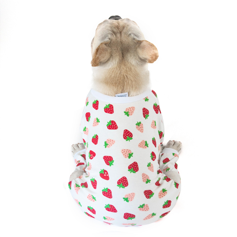 2 pack of Cotton Dog Pajamas - Strawberry&amp;Mermaid