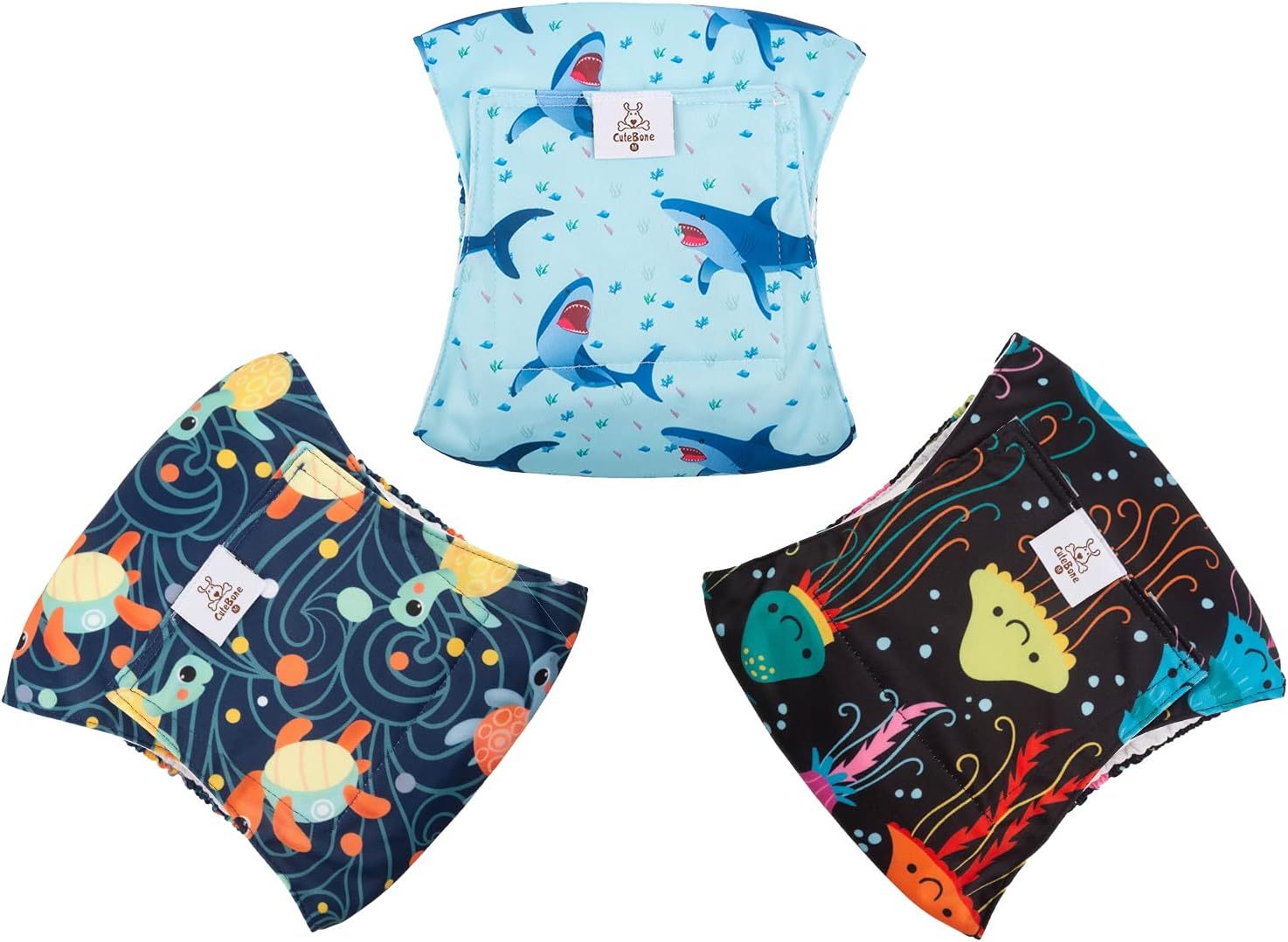 CuteBone Belly Wrap Male Dog Washable Puppy Diapers DM28