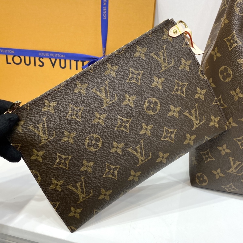 This LV Atlantis large handbag is sourced from Monogram