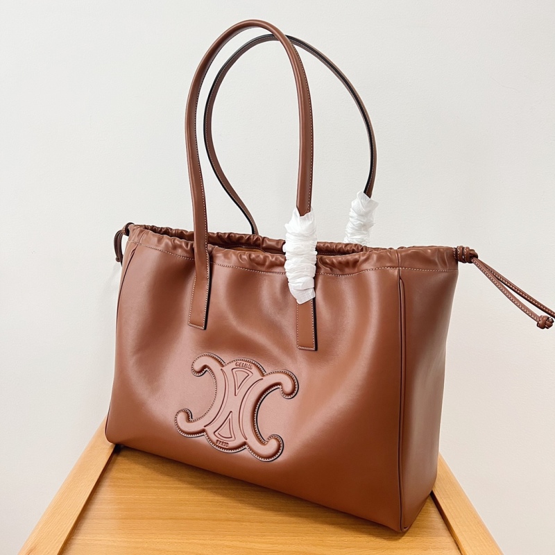 CELINE CABAS TRIOMPHE smooth cow leather drawstring bag