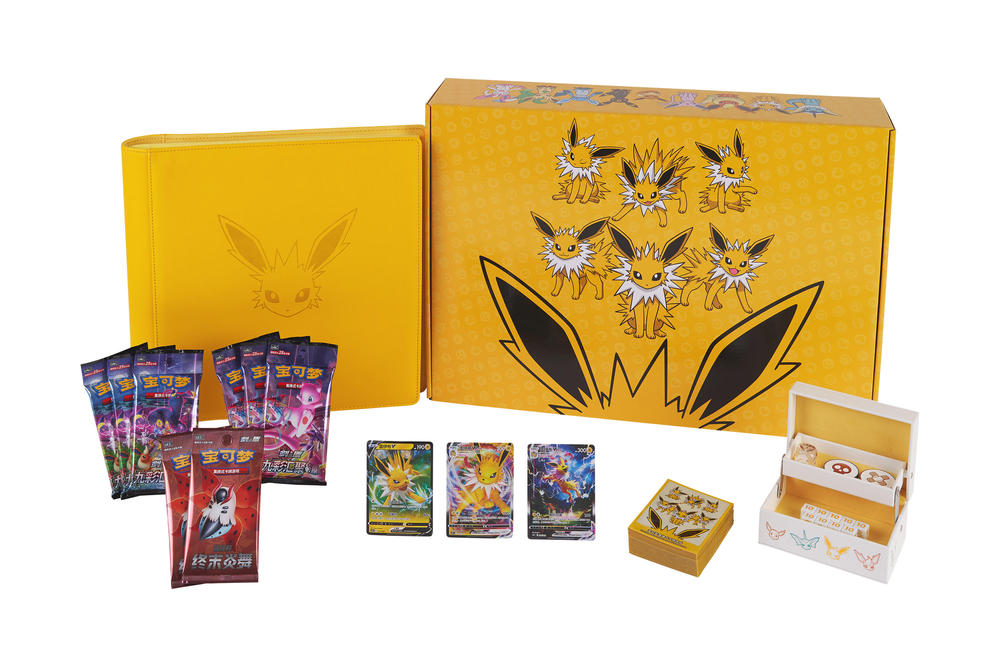 Pokemon TCG S-Chinese 2024 Eevee GX Gift Box Jolteon Box Exclusive