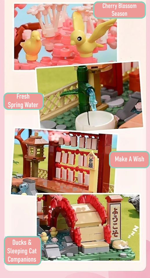 Official Hatsune Miku LARGE Cherry Blossom Building Blocks Set Creative - NEW